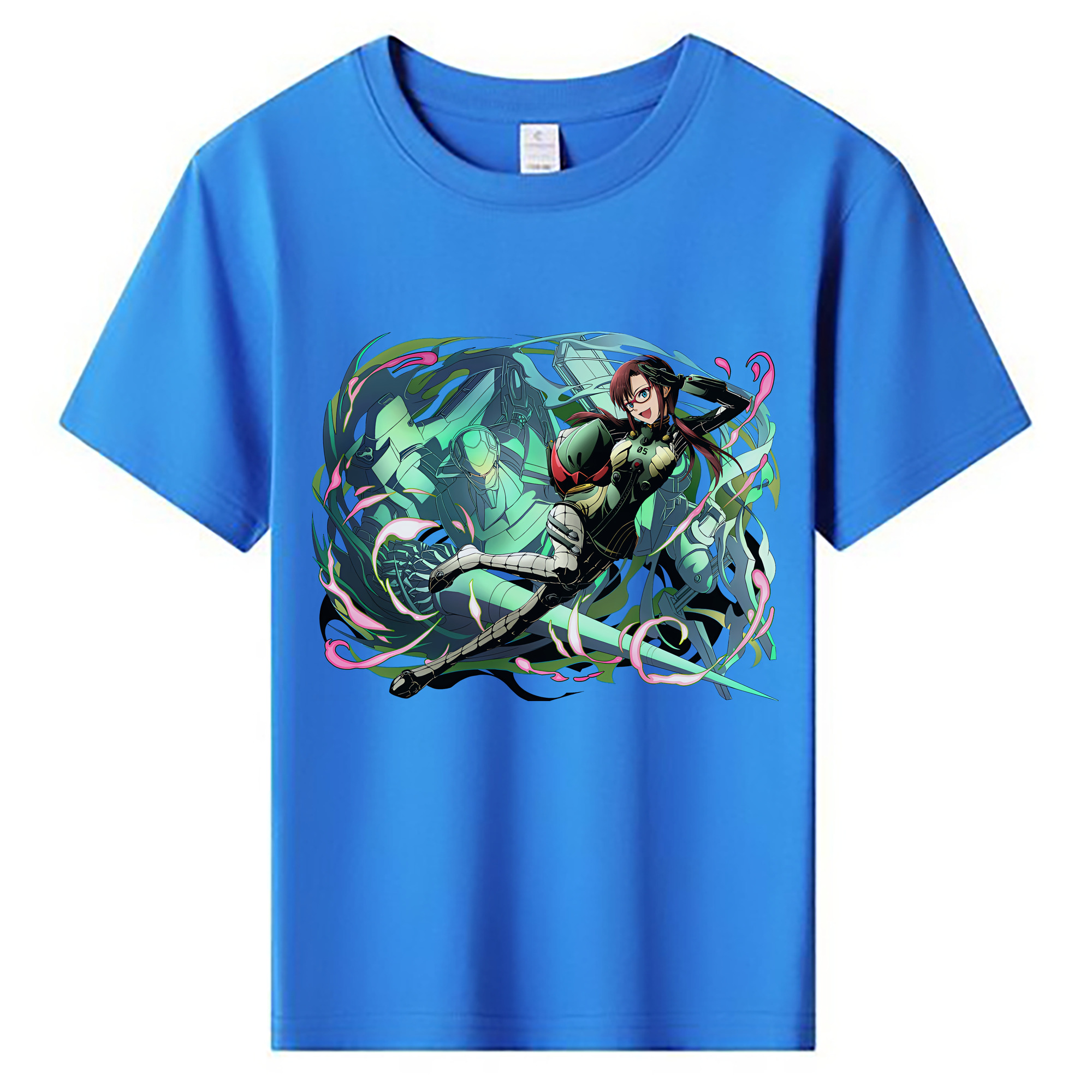 （画像用） EVA 新世紀エヴァンゲリオン 綿100％キッズTシャツ（フロントプリント）